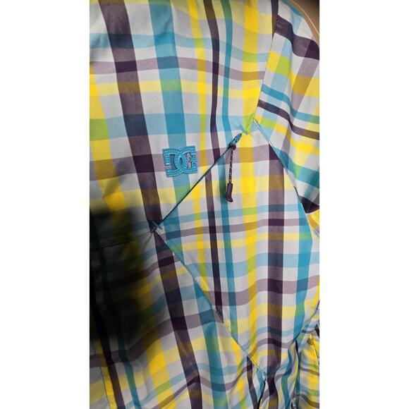 DC Exotex 5K Series Womens Hooded Ski Snowboard Jacket Plaid Pattern Zip Pockets - Picture 2 of 15